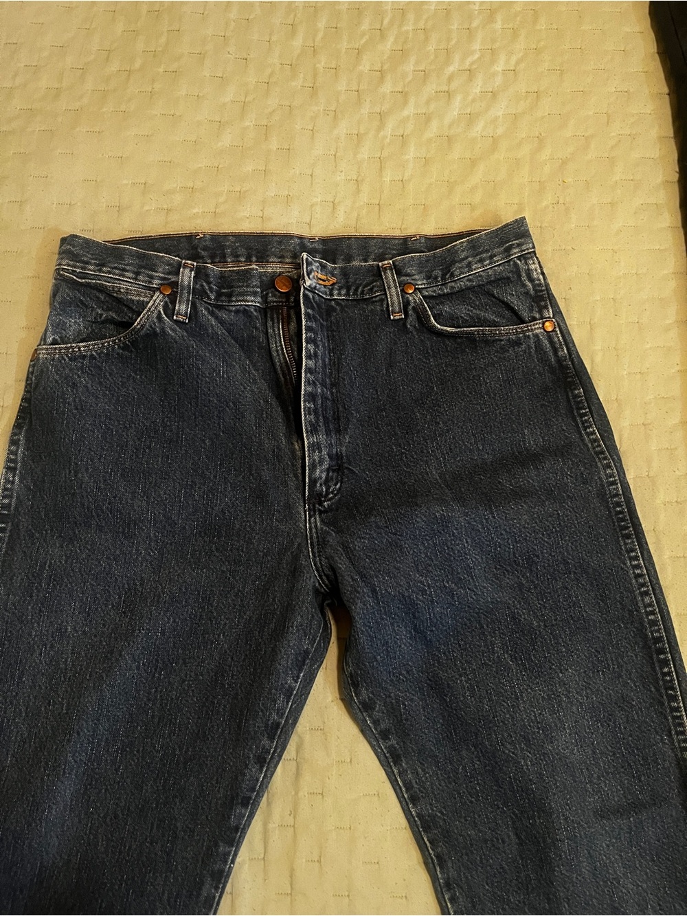 Wrangler Men's Dark Indigo Relaxed Fit Jeans